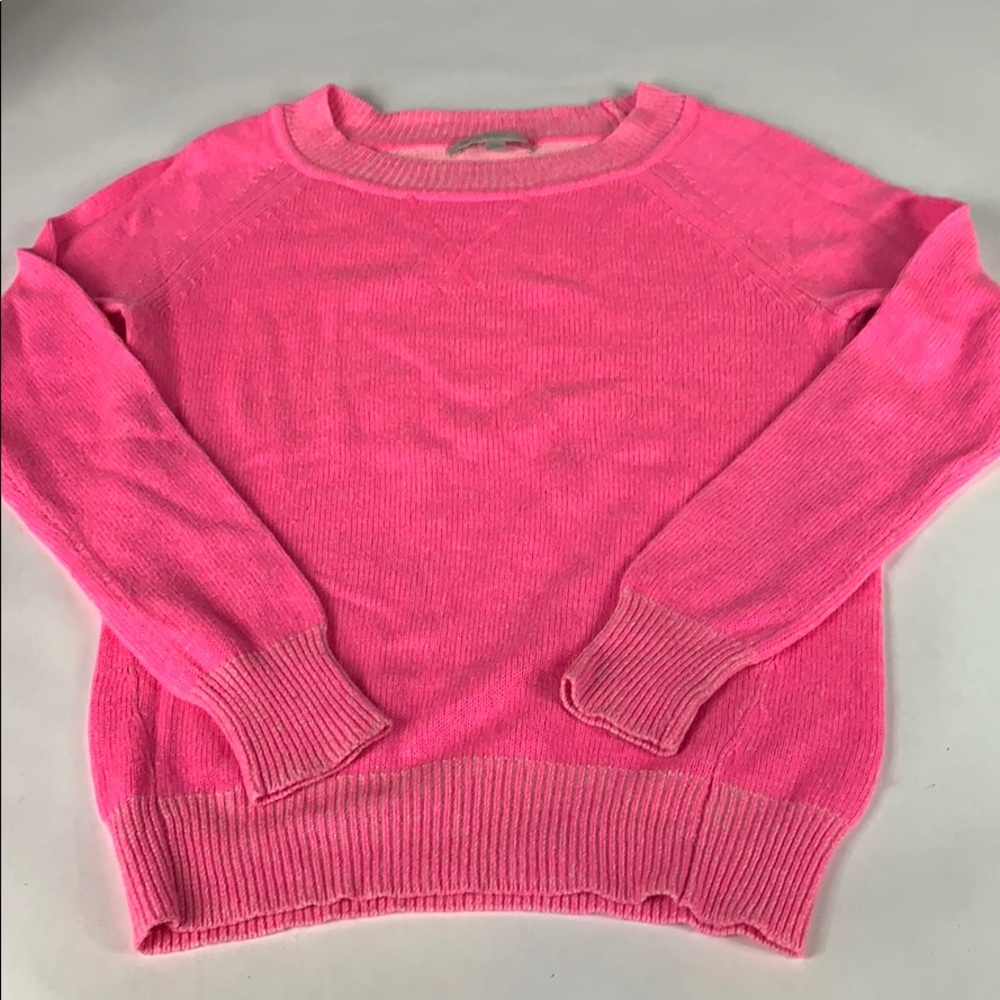 GAP NEON PINK BOAT NECK SWEATER